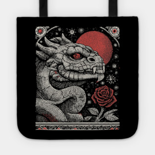 Mythical Serpent King - The Crowned Dragon Tote