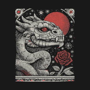 Mythical Serpent King - The Crowned Dragon T-Shirt