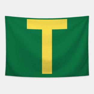 Letter T Halloween Cartoon Costume Funny Tapestry