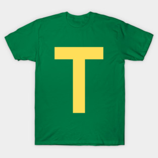 Letter T Costume Funny Matching halloween Group T-Shirt
