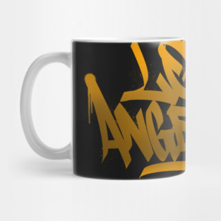 Los angeles caligraphy tag Mug