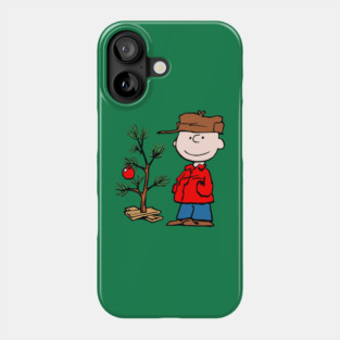 charlie brown on christmas Phone Case