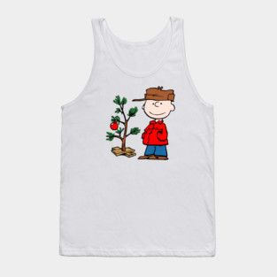 charlie brown on christmas Tank Top