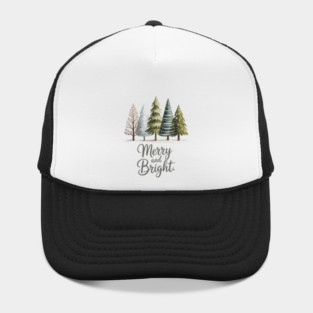 Merry and Bright Trees Christmas Hat