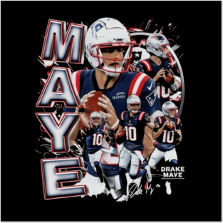 Drake Maye New England Vertical Posters and Art