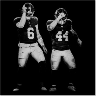 Jaxson Dart and Cam Skattebo M9022 Posters and Art