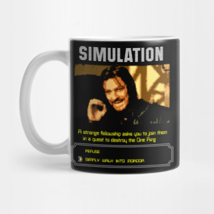 Lord of the rings simulation Mug