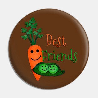 Best Friends Peas and Carrots Pin