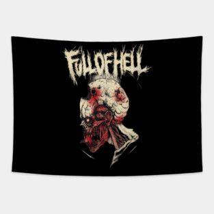 Full Of Hell Visceral Exposed Horror Grindcore Art Tapestry