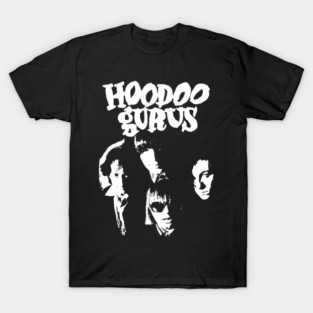 Hoodoo Gurus High Contrast Band Portrait Silhouette T-Shirt