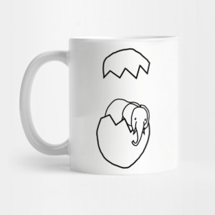Cute Elephant Popping Out of Easter Egg Mug