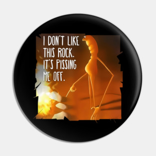 Marcus The Worm I Don't Like This Rock - The Worm Pin