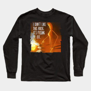 Marcus The Worm I Don't Like This Rock - The Worm Long Sleeve T-Shirt