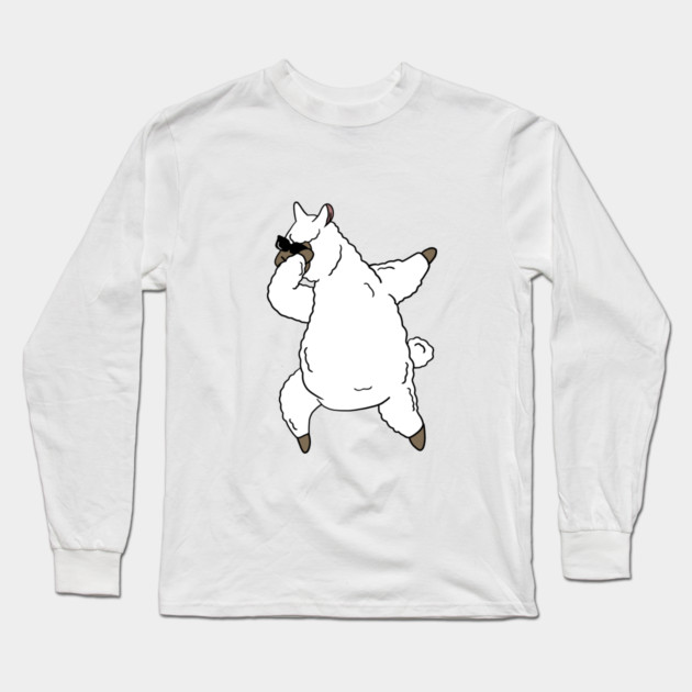 Funny Dabbin Llama Alpaca Dance Long Sleeve T-Shirt by logiamerch