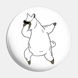 Funny Dabbin Llama Alpaca Dance Pin