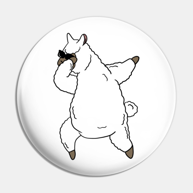 Funny Dabbin Llama Alpaca Dance Pin by logiamerch