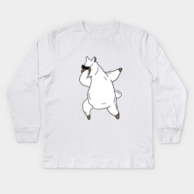 Funny Dabbin Llama Alpaca Dance Kids Long Sleeve T-Shirt by logiamerch