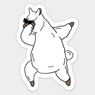 Funny Dabbin Llama Alpaca Dance Sticker