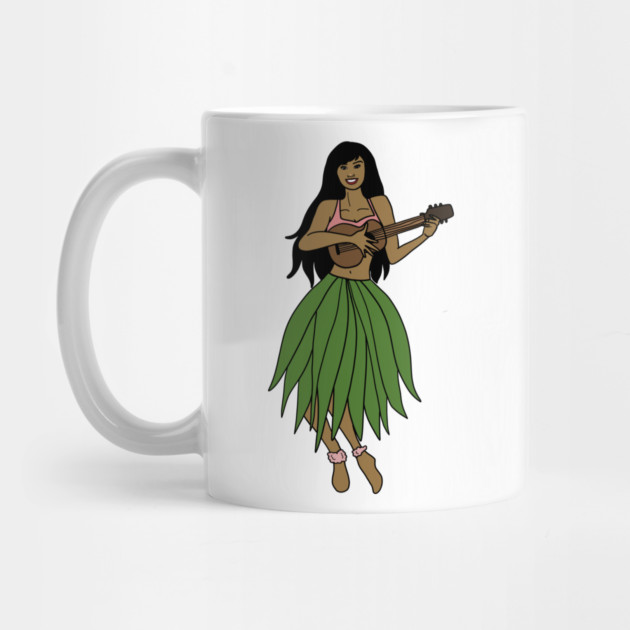 This Beautiful Hawaiian Lady playing the ukulele by logiamerch