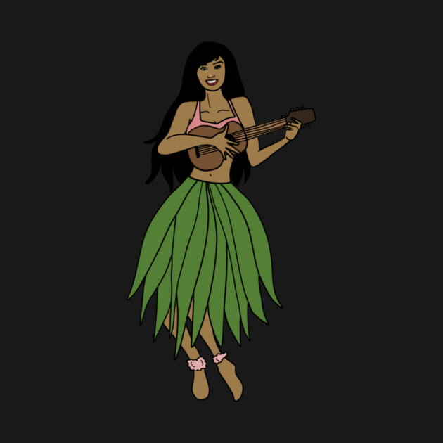 This Beautiful Hawaiian Lady playing the ukulele by logiamerch