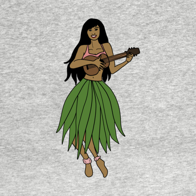 This Beautiful Hawaiian Lady playing the ukulele by logiamerch