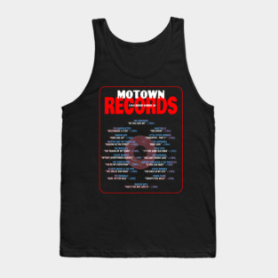 Motown Records Discography Series 4 Tank Top