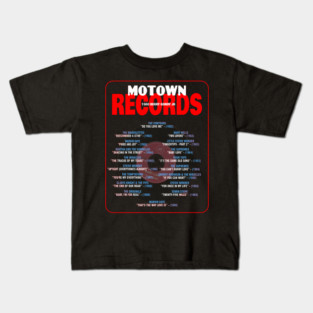Motown Records Discography Series 4 Kids T-Shirt