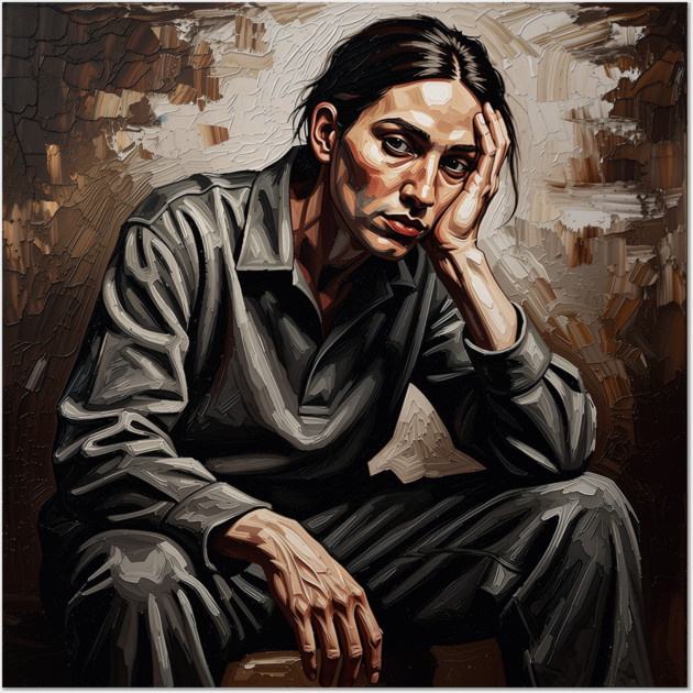 Masterpiece Remix - The Contemplative Figure Wall Art by Marco Pinhal