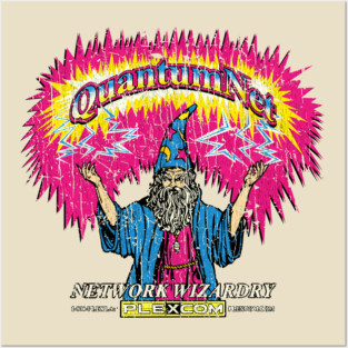 QuantumNet by Plexcom 1996 – Networking Wizard Posters and Art