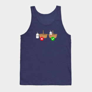 It Puts the Lotion in the Basket – Horror Movie Parody Design Tank Top