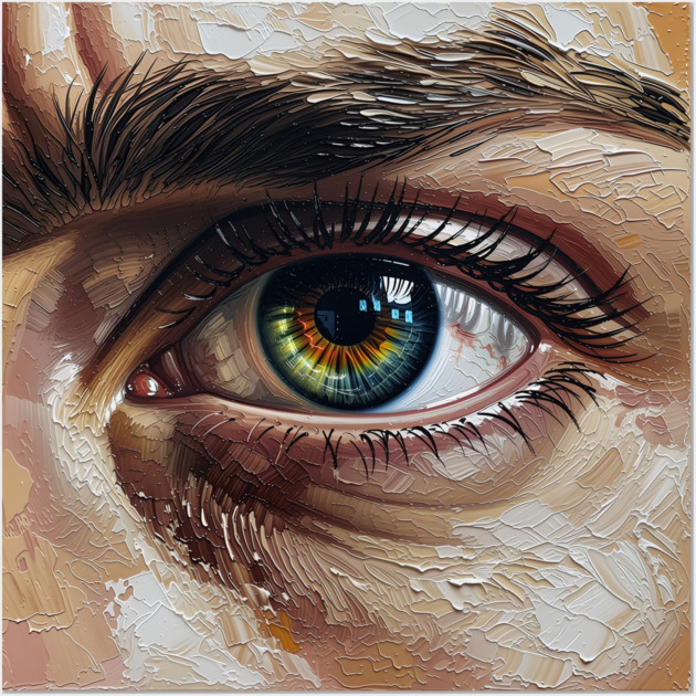 Masterpiece Remix - Digital Gaze Wall Art by Marco Pinhal