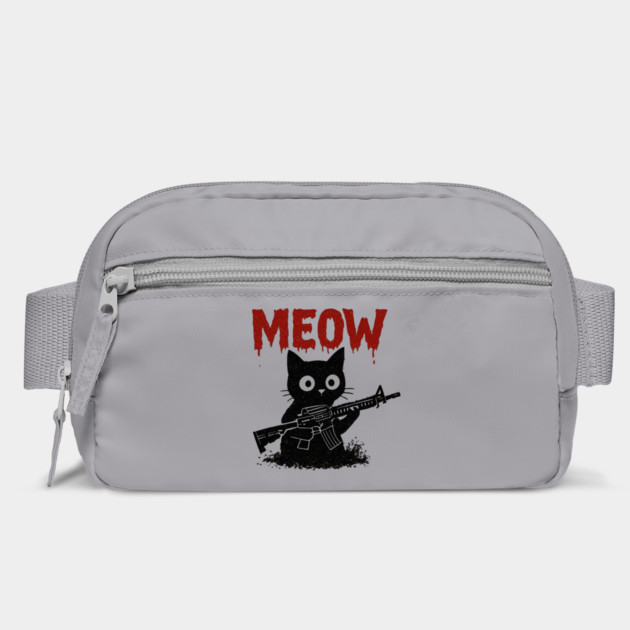 WAR MEOW T-Shirt - Funny Cat with Gun Meme by TurnEffect