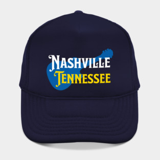 Nashville Tennessee – True Blue Guitar Music City Art Hat