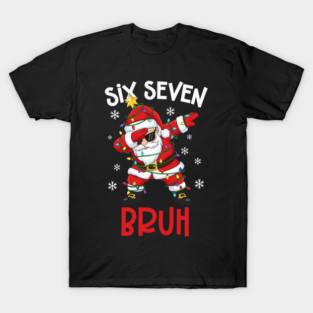 Retro Bruh 67 Buffalo PlaidClassic Christmas  Six Seven Meme T-Shirt
