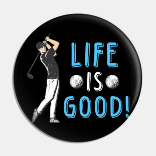 Cute Golf Golfer Graphic for Boys and Men Golfing Pin
