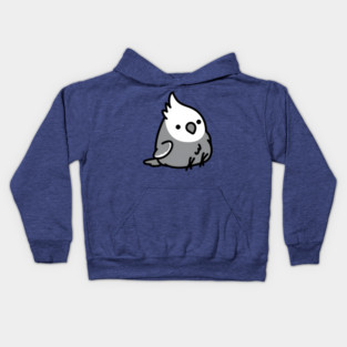 Chubby Special Needs White Faced Cockatiel Kids Hoodie
