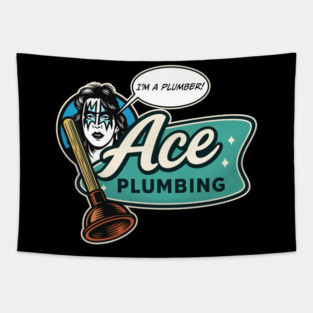 Ace Plumbing ( Ace Frehley ) Tapestry