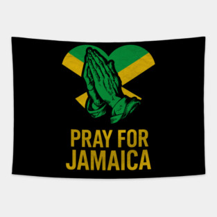 Pray for Jamaica! Hurricane Melissa Jamaican Support Gift Tapestry