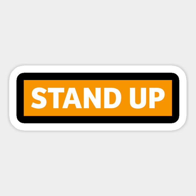 STAND UP - Bold Call for Action, Courage, and Justice Magnet by UrbanLifeApparel