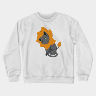 Flower Kitten Crewneck Sweatshirt