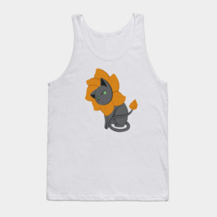 Flower Kitten Tank Top