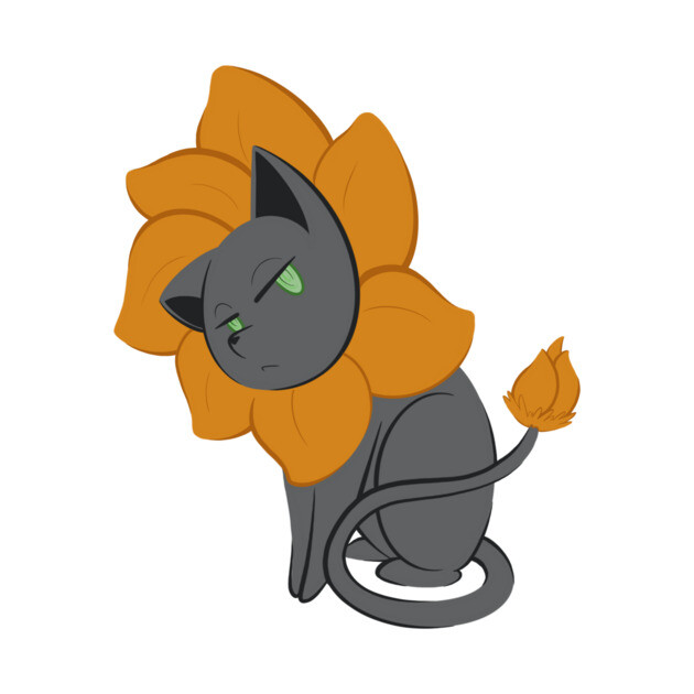 Flower Kitten by candice-allen-art