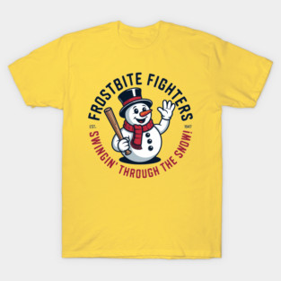 Frostbite fighters Swingin' through the snow! T-Shirt