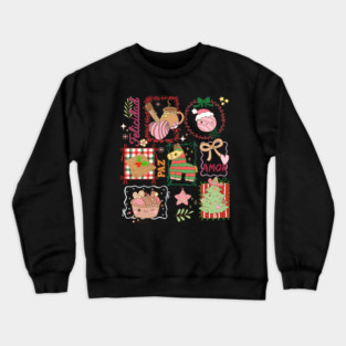 Mexican Christmas Ponche Tamal Concha Piñata Posada Crewneck Sweatshirt