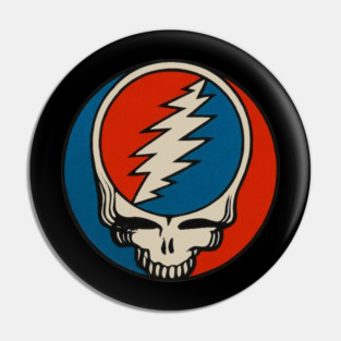 Grateful Dead skull Pin