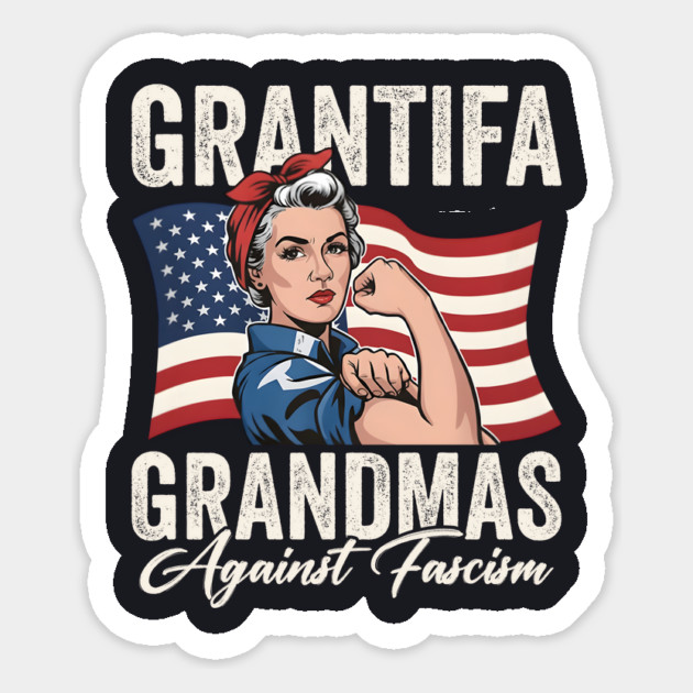 GRANTIFA — Grandmas Against Fascism! Magnet by Charles's Store 8