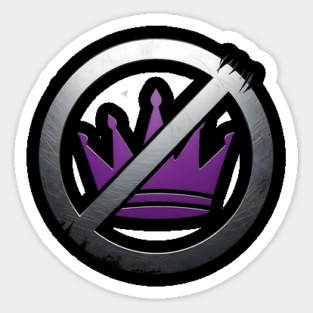 No Kings: Anti-Monarchy & Anti-Establishment Symbol Magnet