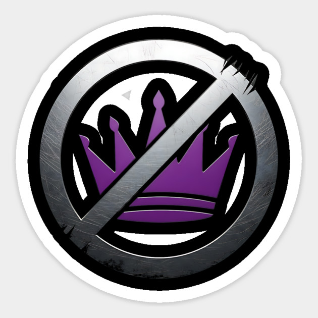 No Kings: Anti-Monarchy & Anti-Establishment Symbol Magnet by UrbanLifeApparel