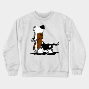 Howling Basset Hound Crewneck Sweatshirt