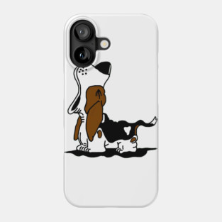 Howling Basset Hound Phone Case